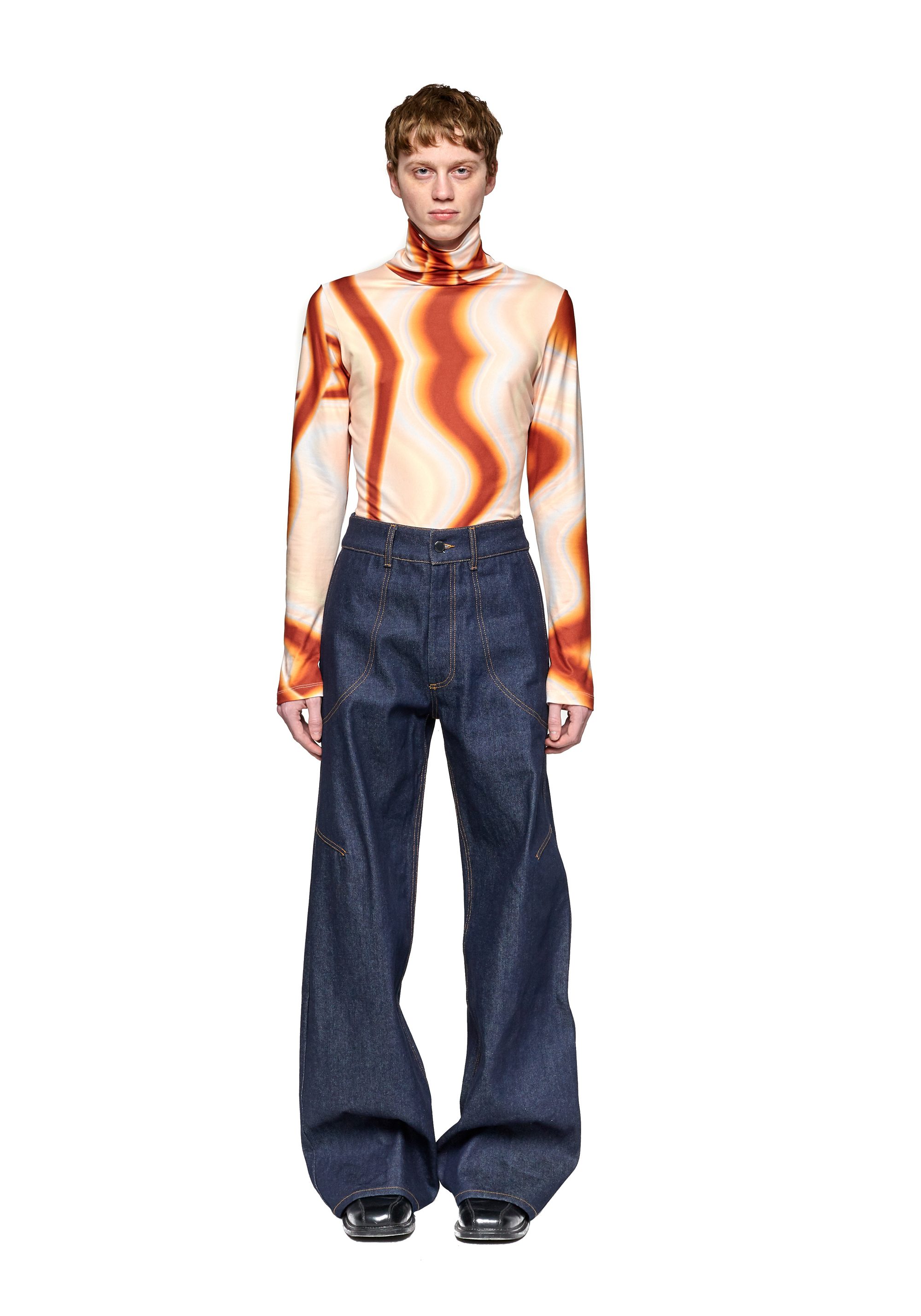 Blue baggy jeans
