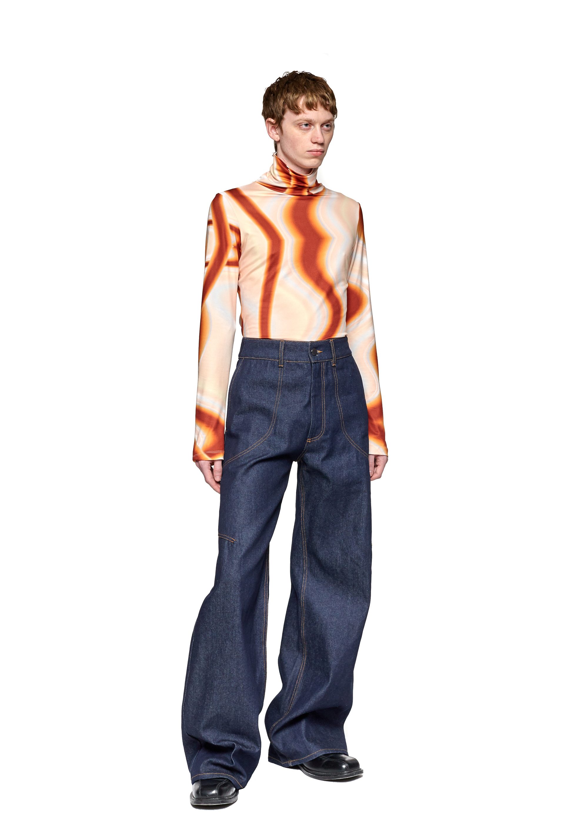 Blue baggy jeans